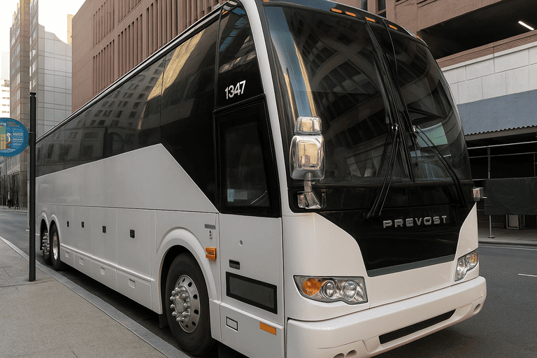 a Charter Bus Rental Sioux Falls coach bus